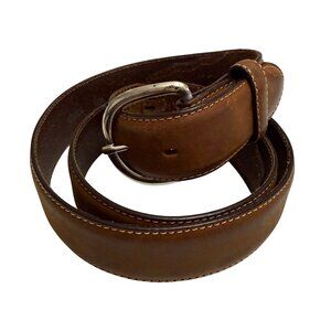Silver Creek Classics Men's Dress Belt Sz 40 Brown Leather 53709 Western Cowboy